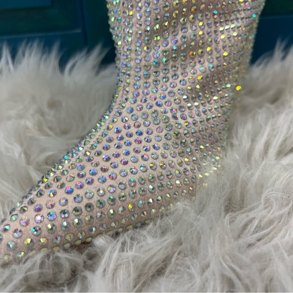 Tall slouch rhinestone boots - Picture 4 of 7